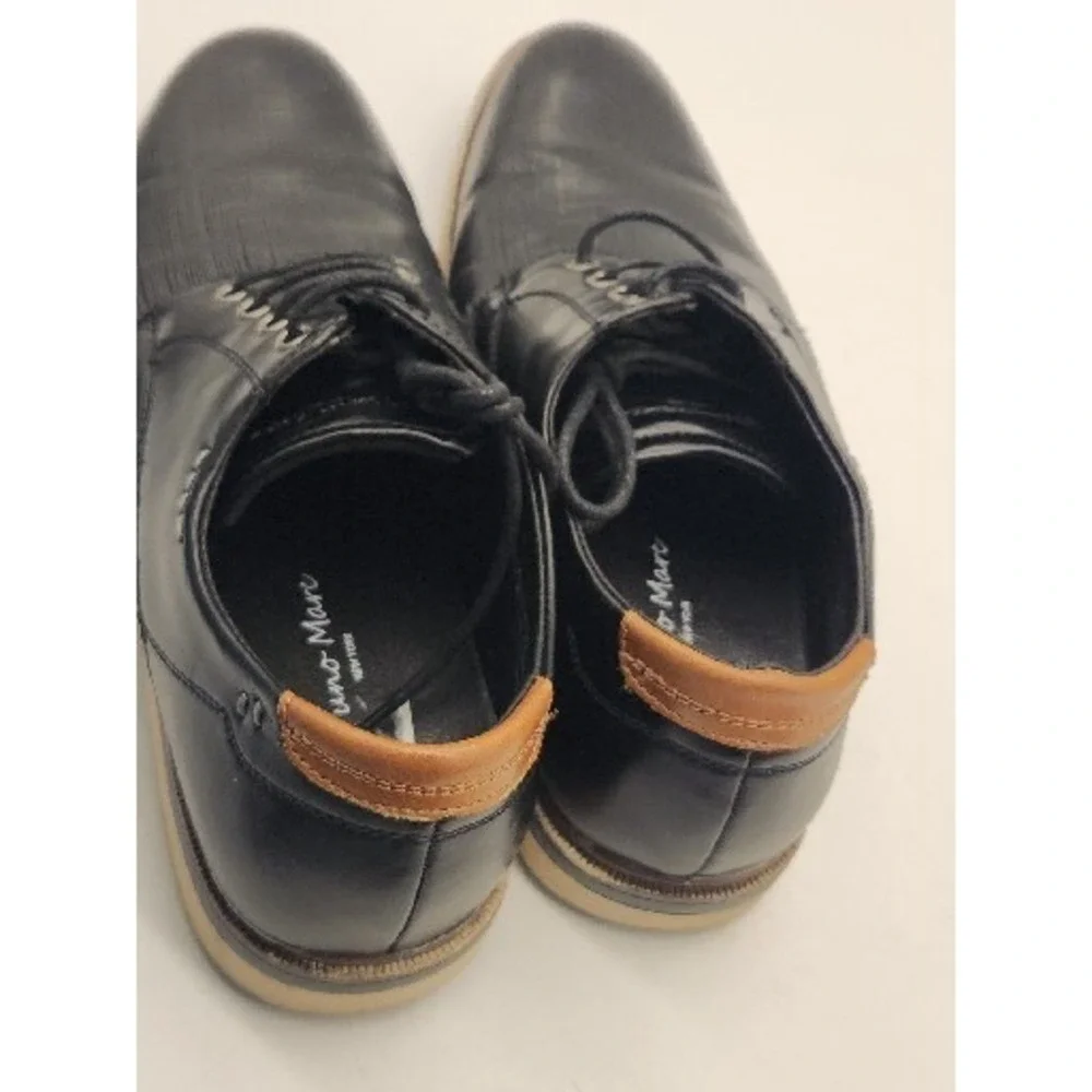 Bruno Mare New York Black Oxford No Tie Memory Foam Men's Size 7